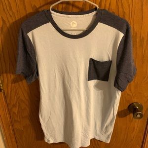 Medium mens blue Express Short sleeve shirt